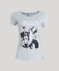 Blusa-Feminina-Vilas-Disney-Manga-Curta-Decote-Redondo-Cinza-Mescla-Claro-9251678-Cinza_Mescla_Claro_5