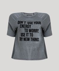 Blusa-Feminina-com-Estampa-Flocada-Manga-Curta-Decote-Redondo-Cinza-Mescla-9238799-Cinza_Mescla_5