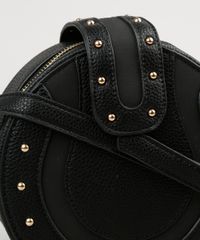 Bolsa-Redonda-Feminina-Transversal-com-Recortes-e-Tachas-Preta-8926674-Preto_4