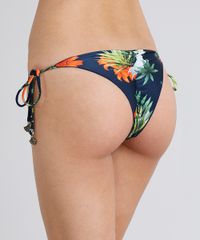 Biquini-Calcinha-Tanga-Levanta-Bumbum-Estampado-Floral-com-Protecao-UV50--Azul-Marinho-9221457-Azul_Marinho_2