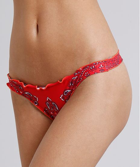 Biquini-Calcinha-Tanga-Levanta-Bumbum-Estampado-Bandana-com-Protecao-UV50--Vermelho-9219922-Vermelho_1