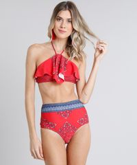 Biquini-Calcinha-Hot-Pant-Estampada-Bandana-com-Protecao-UV50--Vermelho-9219924-Vermelho_3