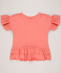 Blusa-Infantil-com-Babados-Manga-Curta-Decote-Redondo-Coral-9233135-Coral_1
