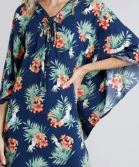 Saida-de-Praia-Kaftan-Estampada-Floral-com-Decote-V-Azul-Marinho-9222787-Azul_Marinho_4