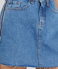 Saia-Jeans-Feminina-com-Faixa-Lateral--Azul-Medio-9209356-Azul_Medio_4