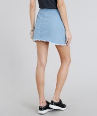 Saia-Jeans-Feminina-Envelope-com-Amarracao-Azul-Claro-9209353-Azul_Claro_2