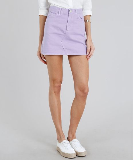 Saia-de-Sarja-Feminina-Curta-Lilas-9268528-Lilas_1