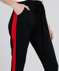 Calca-Feminina-Clochard-com-Faixas-Laterais-e-Faixa-para-Amarrar-Preta-9255407-Preto_4