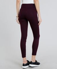 Calca-de-Sarja-Feminina-Super-Skinny-Pull-Up--Vinho-9274701-Vinho_2