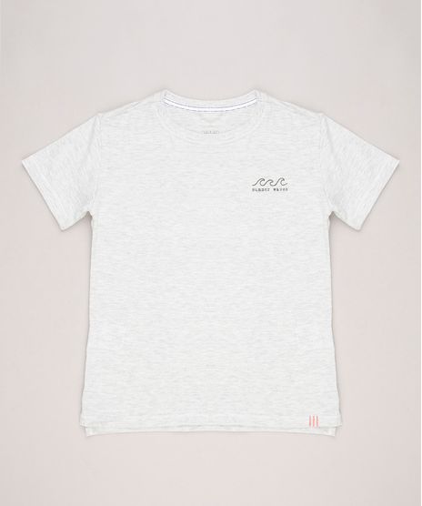 Camiseta-infantil-com-Estampa-de-Coqueiros-Manga-Curta-Gola-Careca-Cinza-Mescla-Claro-9233780-Cinza_Mescla_Claro_1