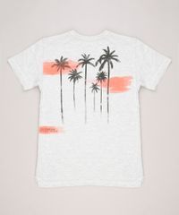 Camiseta-infantil-com-Estampa-de-Coqueiros-Manga-Curta-Gola-Careca-Cinza-Mescla-Claro-9233780-Cinza_Mescla_Claro_2