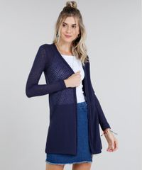 Capa-Feminina-em-Trico-com-Fenda-Manga-Longa-Azul-Marinho-9230122-Azul_Marinho_1