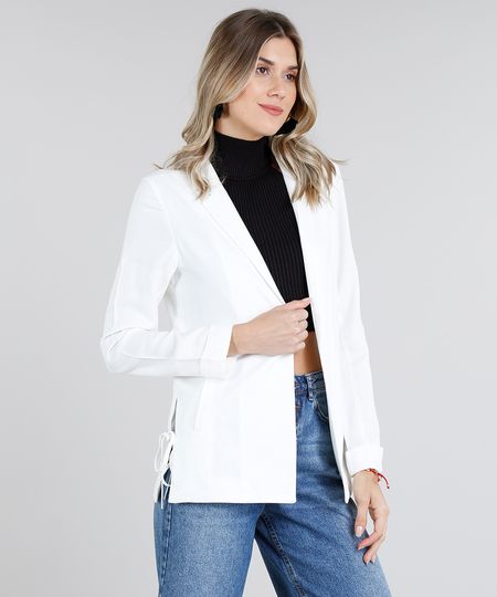 Blazer-Feminino-Reto-com-Fenda-e-Laco-Gola-Tailleur-Manga-Longa-Off-White-9181377-Off_White_1 Blazer-Feminino-Reto-com-Fenda-e-Laco-Gola-Tailleur-Manga-Longa-Off-White-9181377-Off_White_1