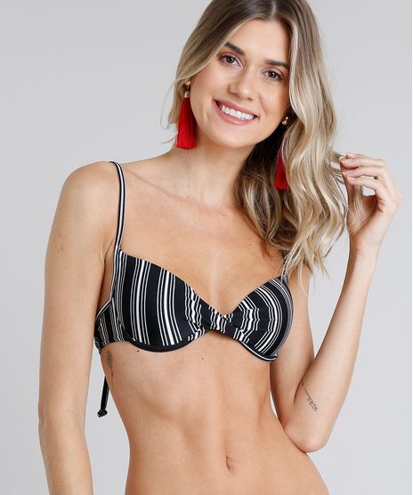 Biquini-Top-Meia-Taca-Listrado-com-Bojo-Protecao-UV50--Preto-9219978-Preto_1