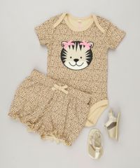 Short-Infantil-Onca-Estampado-Animal-Print-em-Algodao---Sustentavel-Bege-9109985-Bege_3
