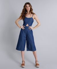 Macacao-Jeans-Feminino-Pantacourt-com-Vazado-Alcas-Finas-Azul-Escuro-9248858-Azul_Escuro_1