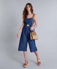 Macacao-Jeans-Feminino-Pantacourt-com-Vazado-Alcas-Finas-Azul-Escuro-9248858-Azul_Escuro_3