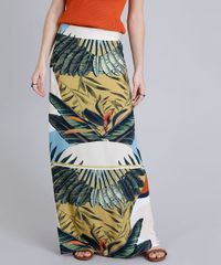 Saia-Feminina-Longa-Estampada-de-Folhagem-Off-White-9190789-Off_White_1