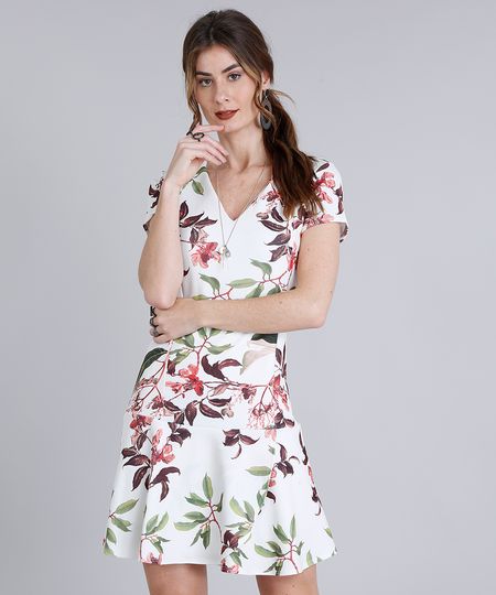 Vestido-Feminino-Curto-Estampado-Floral-com-Babado-Manga-Curta-Decote-V-Bege-Claro-9214258-Bege_Claro_1 Vestido-Feminino-Curto-Estampado-Floral-com-Babado-Manga-Curta-Decote-V-Bege-Claro-9214258-Bege_Claro_1