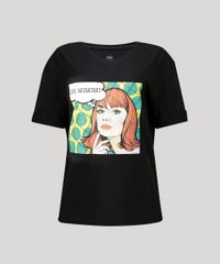 T-Shirt-Feminina-Manga-Curta-Oversized--Less-Mimimi--Preta-9296968-Preto_2