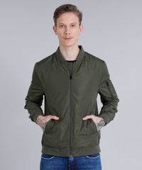 Jaqueta-Masculina-Bomber-com-Bolsos-Verde-Militar-8846523-Verde_Militar_1