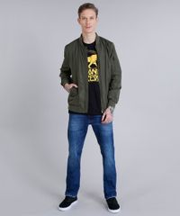 Jaqueta-Masculina-Bomber-com-Bolsos-Verde-Militar-8846523-Verde_Militar_3