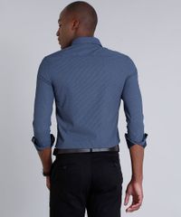 Camisa-Masculina-Slim-Mini-Print-Manga-Longa-Azul-Marinho-8584470-Azul_Marinho_2