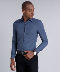 Camisa-Masculina-Slim-Mini-Print-Manga-Longa-Azul-Marinho-8584470-Azul_Marinho_5