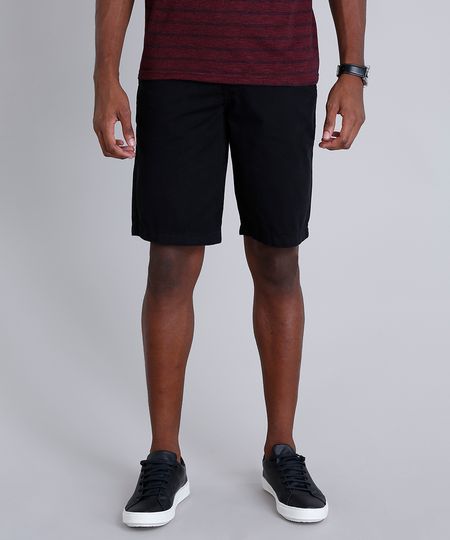 Bermuda-Masculina-Reta-com-Cinto-Cadarco-Listrado-Preta-9100775-Preto_1