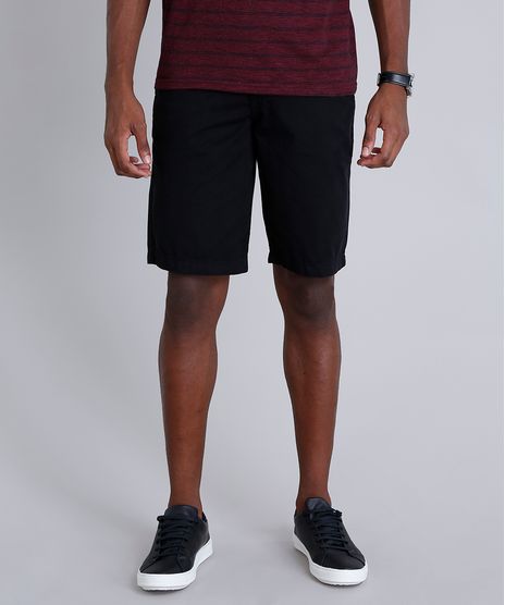 Bermuda-Masculina-Reta-com-Cinto-Cadarco-Listrado-Preta-9100775-Preto_1