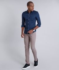 Camisa-Masculina-Slim-Mini-Print-Manga-Longa-Azul-Marinho-9095674-Azul_Marinho_3