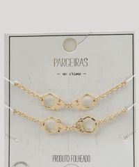Kit-de-2-Pulseiras-Femininas-Parceiras-no-Crime-com-Algemas-Dourado-9218470-Dourado_3