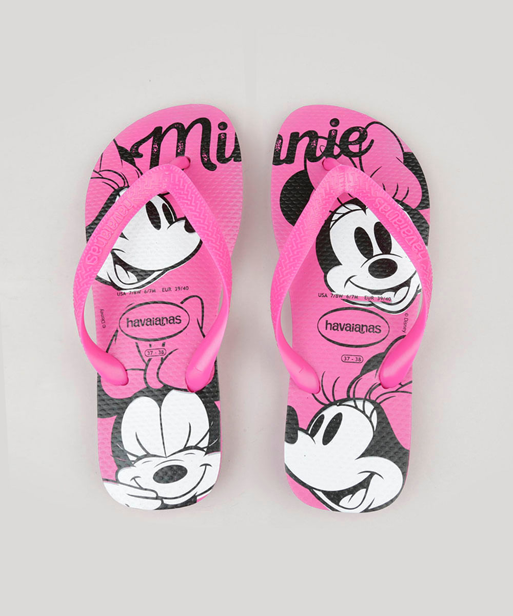 chinelo havaianas feminino da minnie