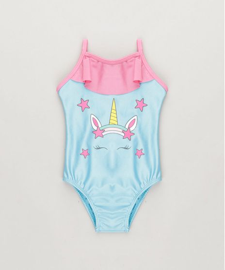 Maio-Body-Infantil-Halter-Neck-Unicornio-com-Babado-e-Protecao-UV50--Azul-Claro-9227280-Azul_Claro_1