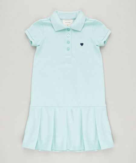 Vestido-Polo-Infantil-Curto-com-Pregas-e-Bordado-Manga-Curta-em-Piquet-Verde-Claro-9214120-Verde_Claro_1 Vestido-Polo-Infantil-Curto-com-Pregas-e-Bordado-Manga-Curta-em-Piquet-Verde-Claro-9214120-Verde_Claro_1