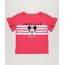 Blusa-Infantil-Mickey-Manga-Curta-com-Babado-Decote-Redondo-Rosa-Escuro-9233126-Rosa_Escuro_1