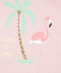 Blusa-Infantil-Flamingo-com-Glitter-e-Franjas-Manga-Curta-Decote-Redondo-em-Algodao---Sustentavel-Rose-9241757-Rose_3