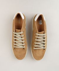 Tenis-Masculino-em-Camurca-com-Recorte-Caramelo-9210791-Caramelo_4