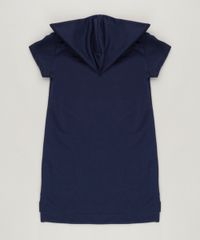 Vestido-Infantil-Curto--Little-But-Fierce--com-Paetes-e-Capuz-Manga-Curta-em-Moletom-Azul-Marinho-9232113-Azul_Marinho_2