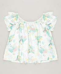 Blusa-Infantil-Ciganinha-Estampada-de-Folhagens-Manga-Curta-Verde-Claro-9245117-Verde_Claro_1