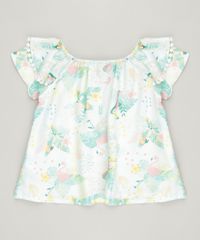 Blusa-Infantil-Ciganinha-Estampada-de-Folhagens-Manga-Curta-Verde-Claro-9245117-Verde_Claro_2