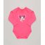 Body-Infantil-Minnie-Manga-Longa-Decote-Redondo-em-Algodao---Sustentavel-Rosa-Escuro-9124372-Rosa_Escuro_1