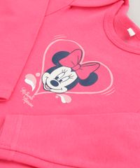 Body-Infantil-Minnie-Manga-Longa-Decote-Redondo-em-Algodao---Sustentavel-Rosa-Escuro-9124372-Rosa_Escuro_4