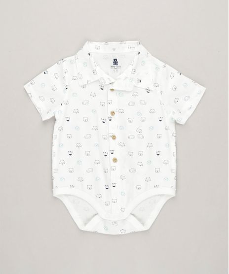 Body-Polo-Infantil-Estampado-de-Bichos-Manga-Curta-em-Algodao---Sustentavel-Off-White-9118880-Off_White_1