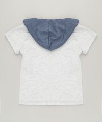 Camiseta-Infantil-com-Estampa-Interativa-de-Cachorro-e-Capuz-Manga-Curta-Gola-Careca-Cinza-Mescla-Claro-9227463-Cinza_Mescla_Claro_2