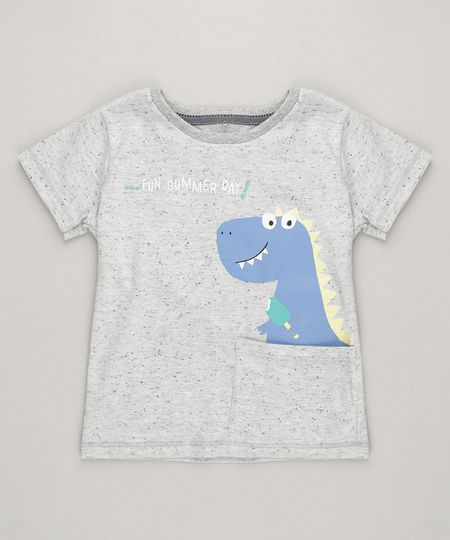 Camiseta-Infantil-Dinossauro-com-Bolso-e-Bordado-Manga-Curta-Gola-Careca-Cinza-Mescla-Claro-9227806-Cinza_Mescla_Claro_1 Camiseta-Infantil-Dinossauro-com-Bolso-e-Bordado-Manga-Curta-Gola-Careca-Cinza-Mescla-Claro-9227806-Cinza_Mescla_Claro_1