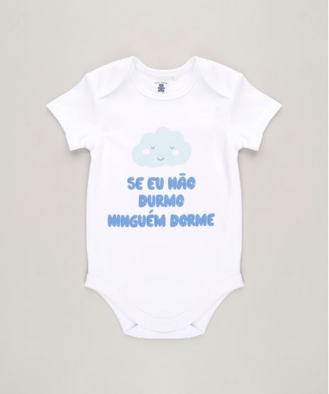 Body-Infantil--Se-Eu-Nao-Durmo-Ninguem-Dorme--Manga-Curta-Gola-Careca-em-Algodao---Sustentavel-Branco-8929842-Branco_1