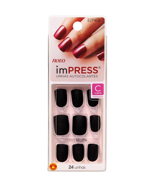 Unha ImPRESS Matte Curta - Born Pretty - Kiss NY único Único