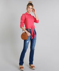 Calca-Jeans-Feminina-Boot-Cut-Sawary-Cintura-Alta-com-Botoes--Azul-Escuro-9240768-Azul_Escuro_3