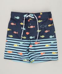 Bermuda-Surf-Infantil-Estampada-de-Peixes-com-Velcro-e-Cordao-Azul-Marinho-9245073-Azul_Marinho_1